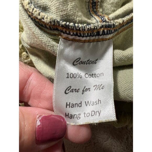 A Rare Bird Handmade Distressed Cotton Patchwork Pants With Unique Embroidered D - Picture 12 of 16